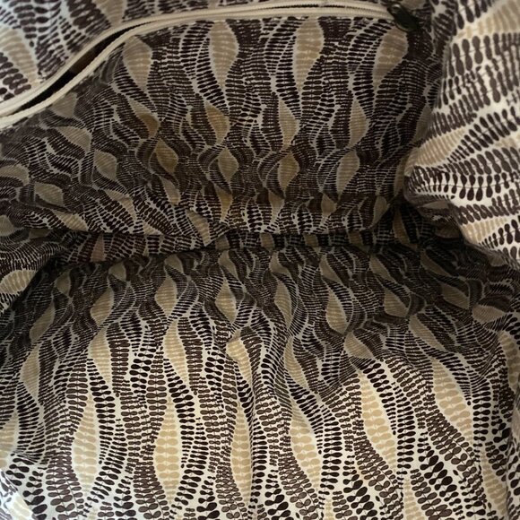 Old Navy Brown Quilted Tote Bag Open Top Shoulder Purse Casual Handbag - Picture 3 of 5